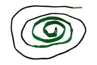 Hoppe's BoreSnake Den M16 5.56 Caliber Pistol bore cleaner features dual brass brushes and a caliber marked carrier.